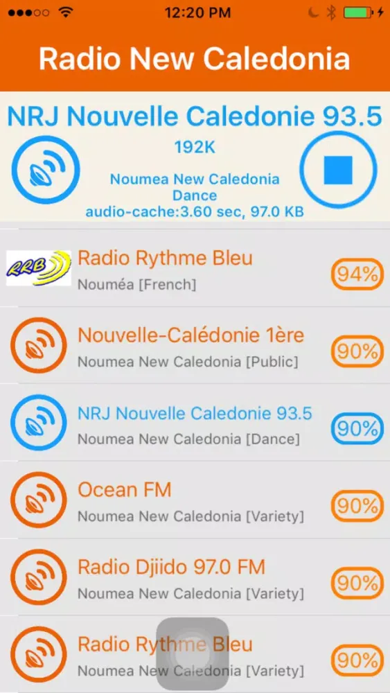 Radio New Caledonia - Radio NC سکرین شاٹس