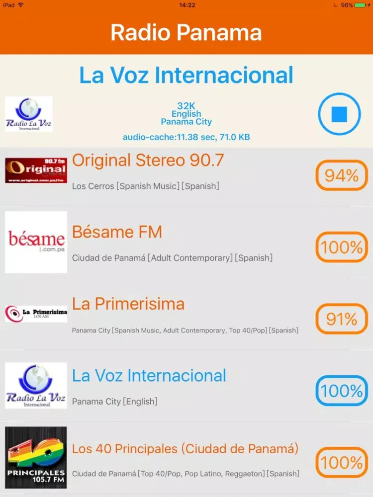 تصاویر Radio Panama - Radio Panamá iPad 