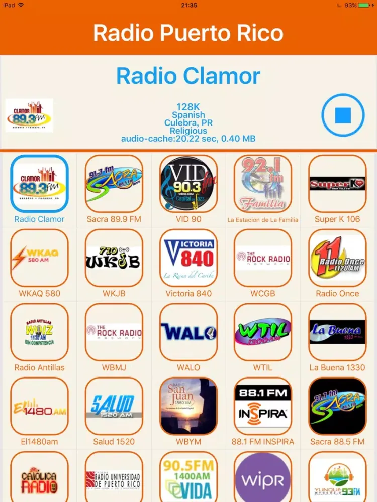 Radio Puerto Rico - Radio PR iPad  스크린샷