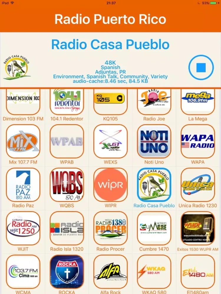 Radio Puerto Rico - Radio PR iPad  스크린샷