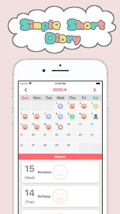 Ảnh chụp màn hình của Simple Short Diary