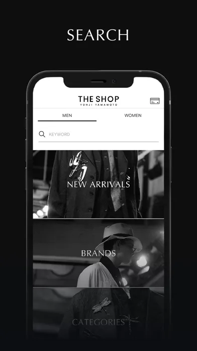 Capturas de tela do THE SHOP YOHJI YAMAMOTO