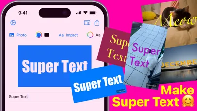 Capturas de tela do Super Text