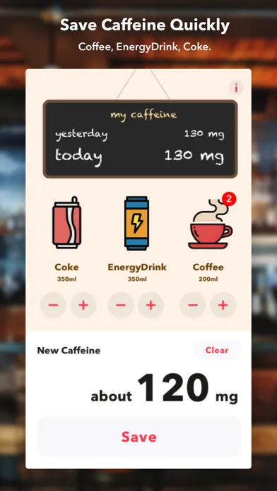 Tangkapan skrin Simple Caffeine