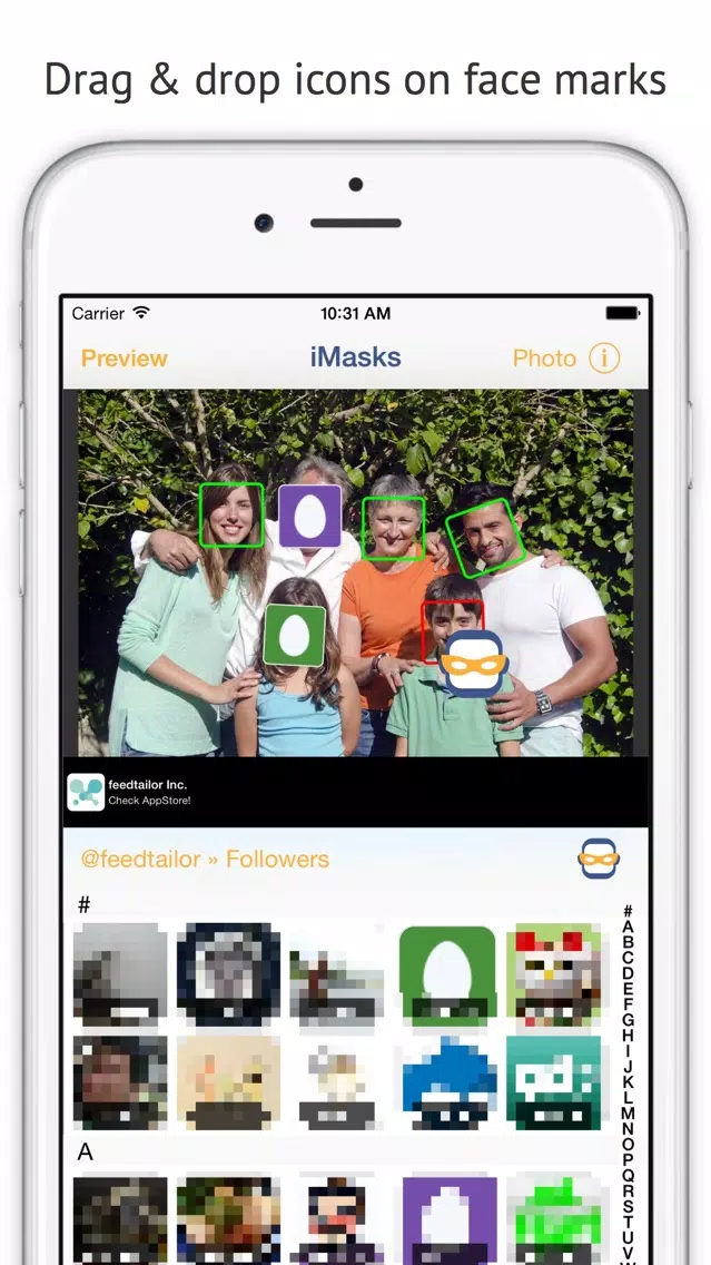 Ảnh chụp màn hình của iMasks - icon mask to photos
