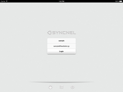 ภาพหน้าจอของ SYNCNEL iPad 