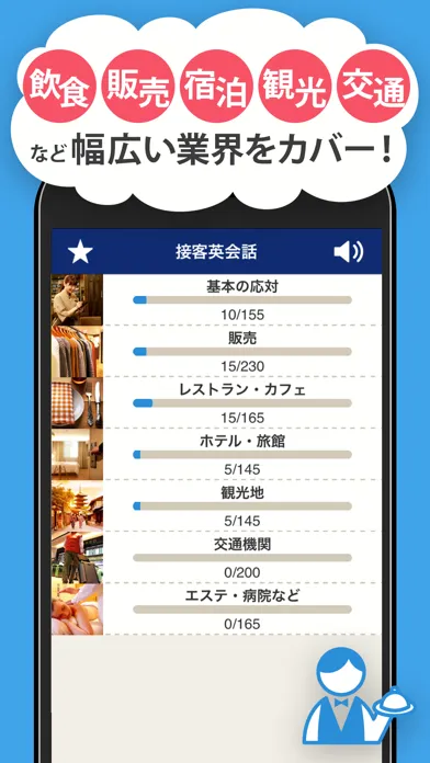 Captures d'écran de 接客英会話