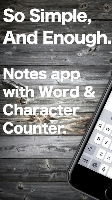Word Count Notes Screenshots