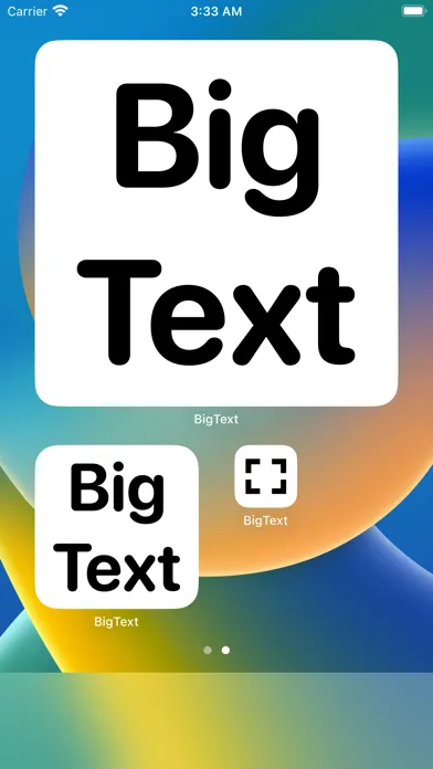 Large Text Widget - Big Text Screenshots