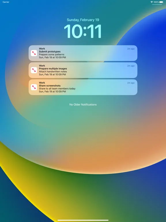 Large Text Notes, Big Text iPad  Screenshots