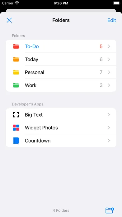 ภาพหน้าจอของ To-Do List Widget Reminders