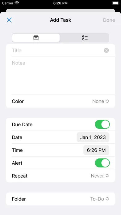 ภาพหน้าจอของ To-Do List Widget Reminders