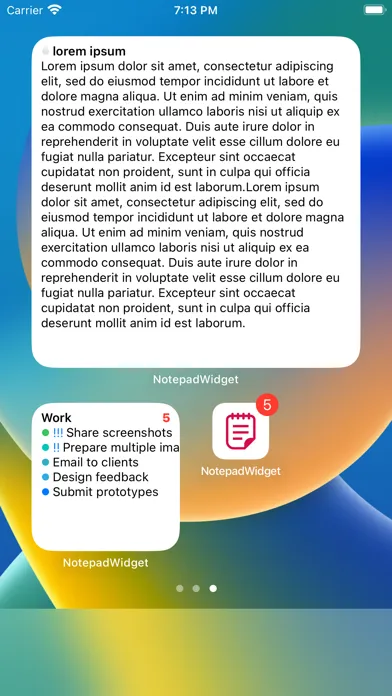 Notepad Widget, Sticky Notes স্ক্রিনশট