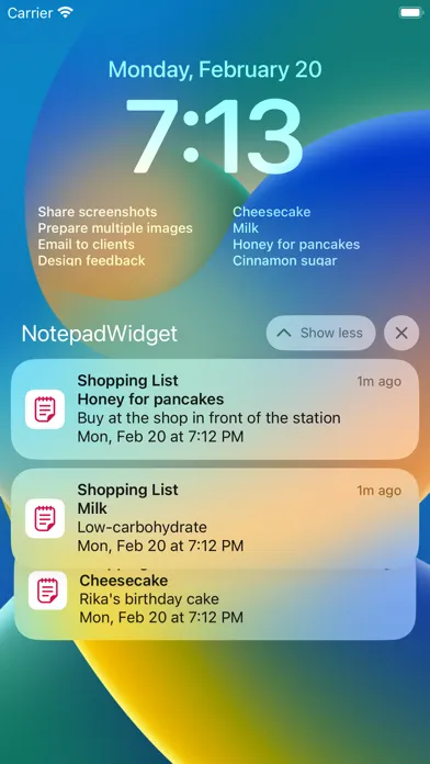 Notepad Widget, Sticky Notes স্ক্রিনশট