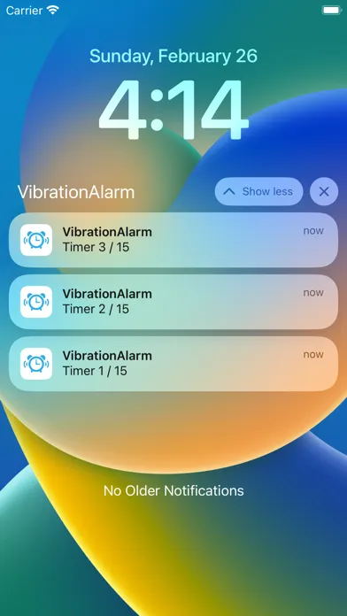 Vibration Alarm Clock & Timer سکرین شاٹس