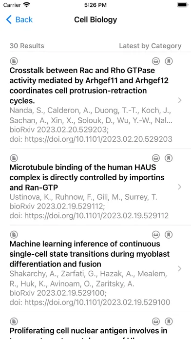 Captures d'écran de bioRxiv medRxiv - Preprint PDF