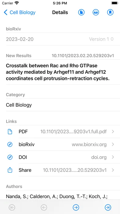 Captures d'écran de bioRxiv medRxiv - Preprint PDF