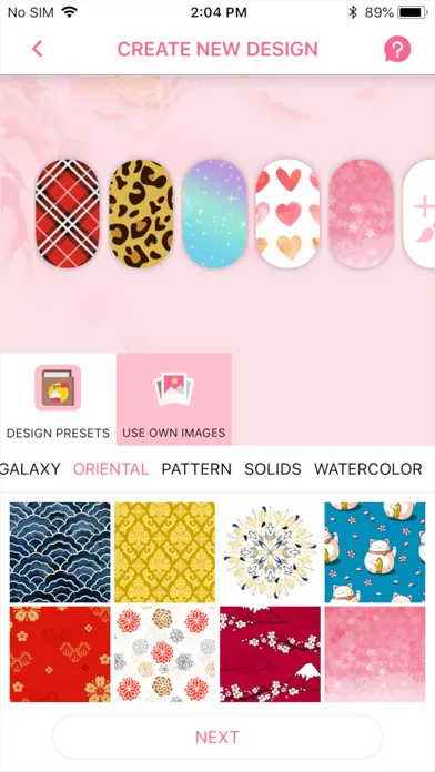 Captures d'écran de FUNAI Nailart App