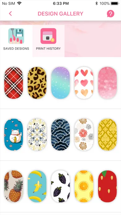 Captures d'écran de FUNAI Nailart App