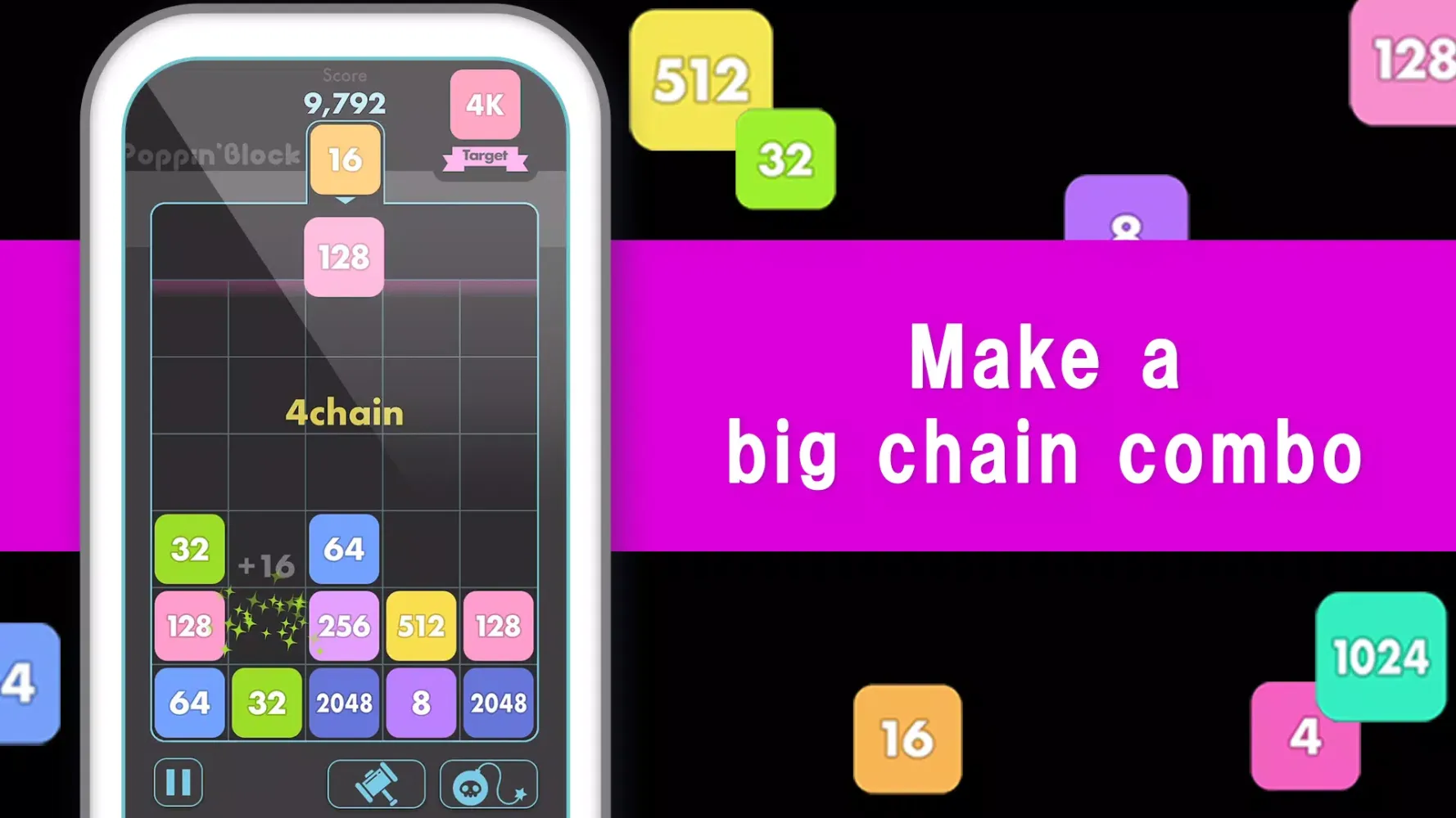 Number drops with 2048 puzzle Screenshots