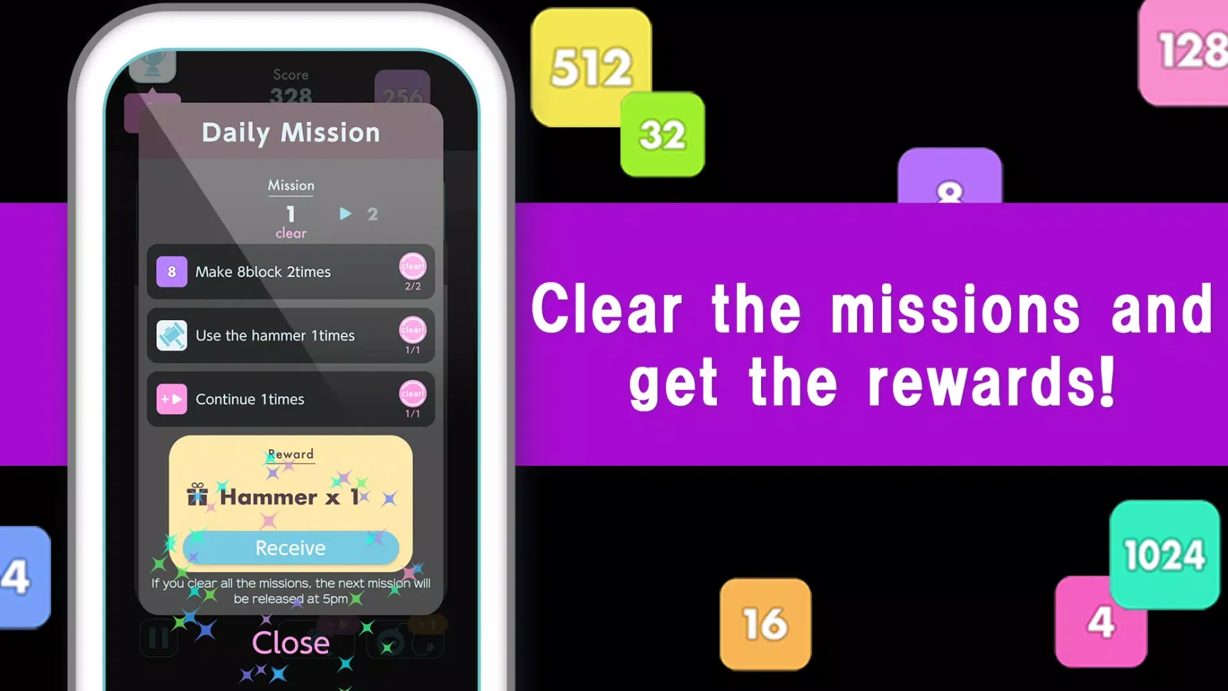 Number drops with 2048 puzzle Screenshots