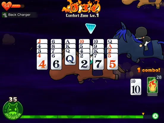 Tangkapan skrin Pocket Card Jockey: Ride On! iPad 