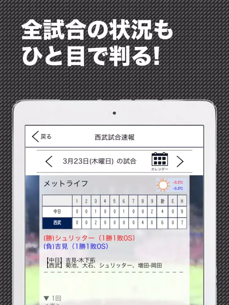 西スポ (プロ野球情報 for 埼玉西武ライオンズ) iPad  Screenshots