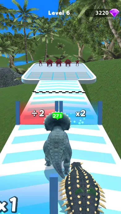 Dino Leveling: Eat & Run سکرین شاٹس