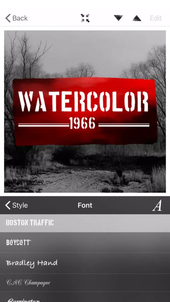 Capturas de pantalla de Watercolor Text