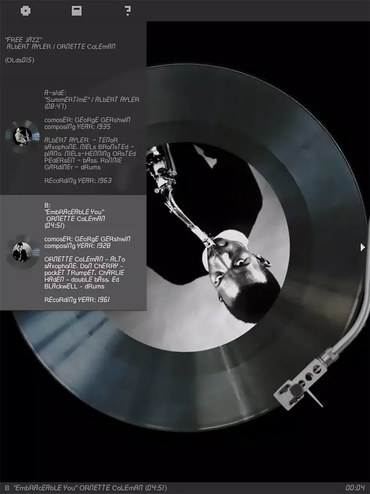 Zrzuty ekranu FREE JAZZ: Albert Ayler / Ornette Coleman iPad 