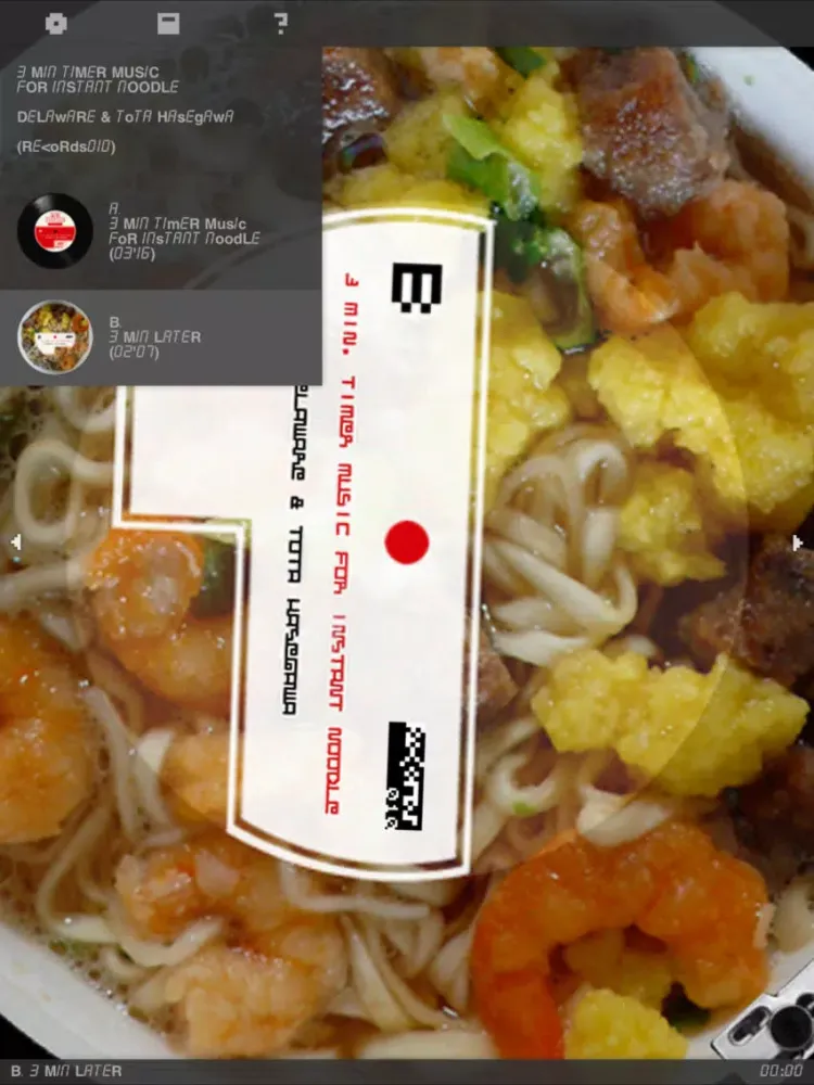 Capturas de pantalla de 3MIN TIMER MUSIC For INSTANT NOODLE Tota Hasegawa iPad 