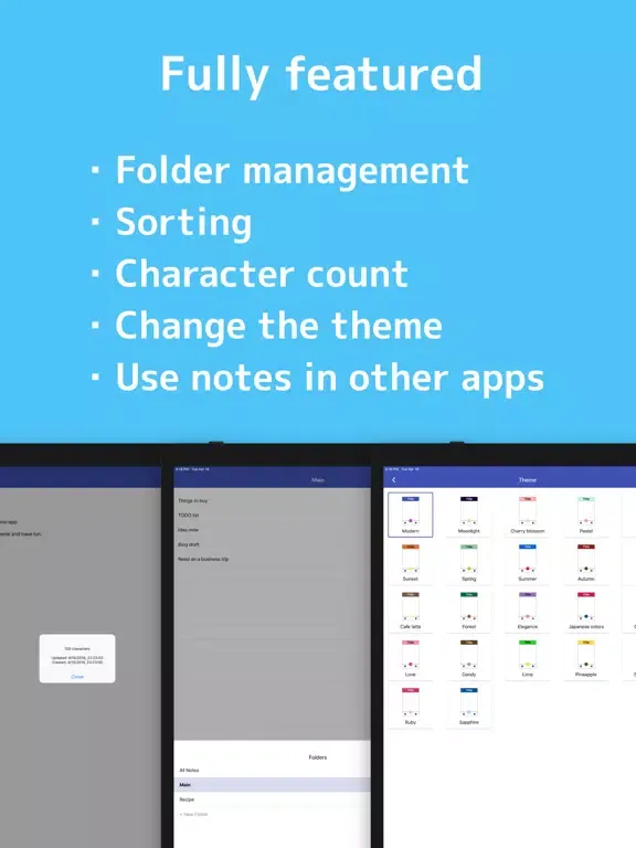 Notepad - Qooki - simple notes iPad স্ক্রিনশট