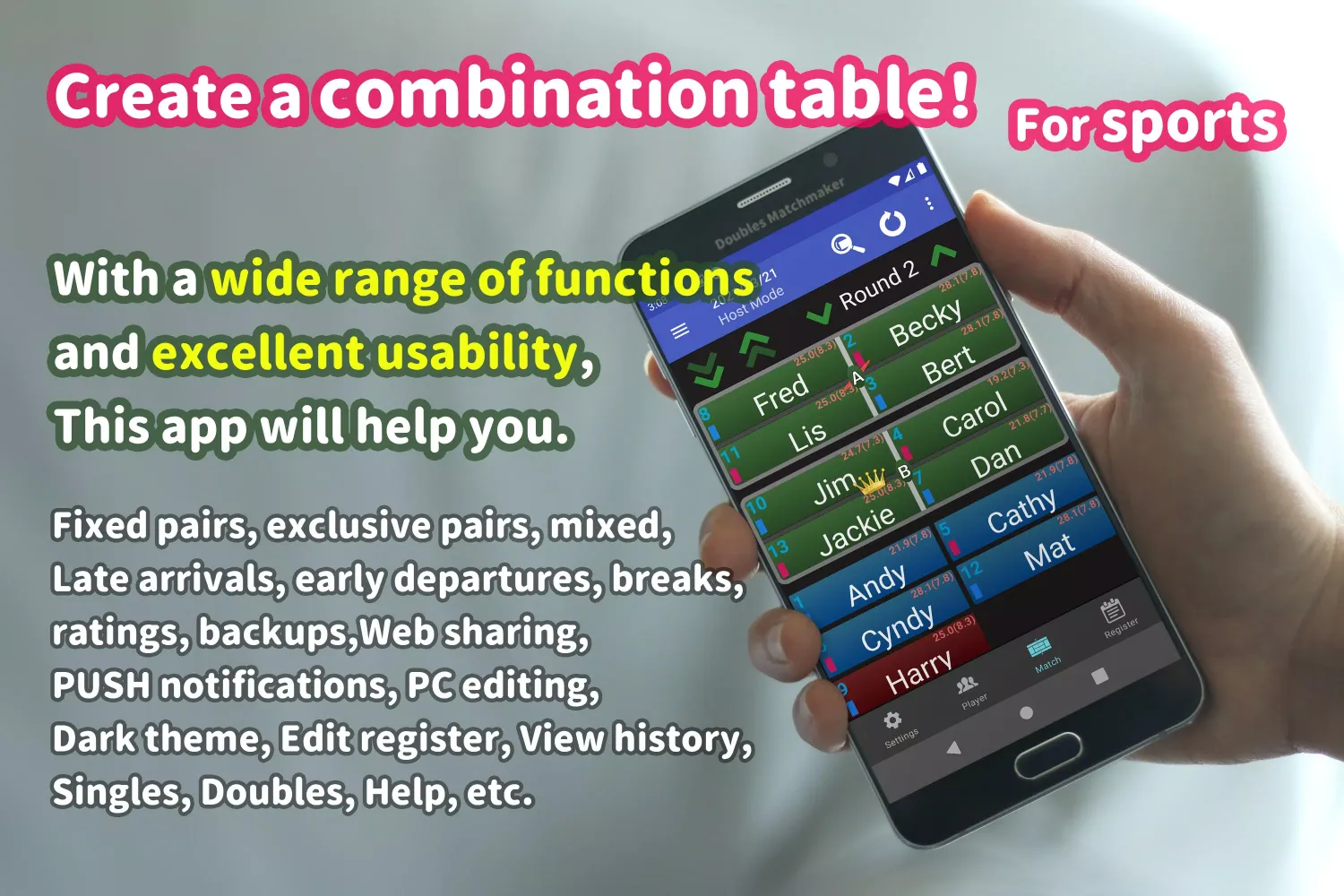 Doubles Matchmaker-Tennis,etc Screenshots