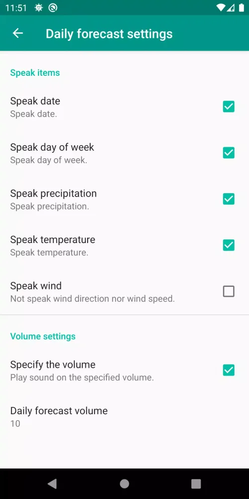 VoiceWeather Screenshots