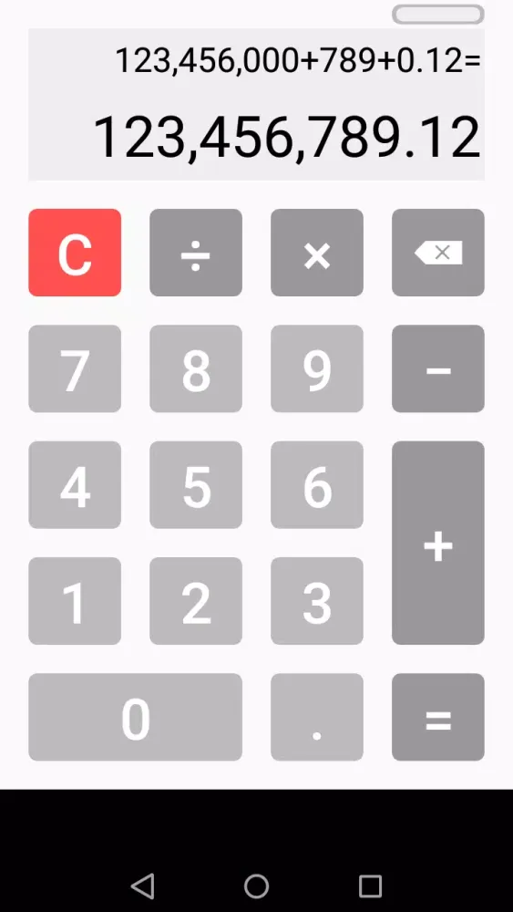 Tangkapan skrin Talking Calculator - Undo, Mul