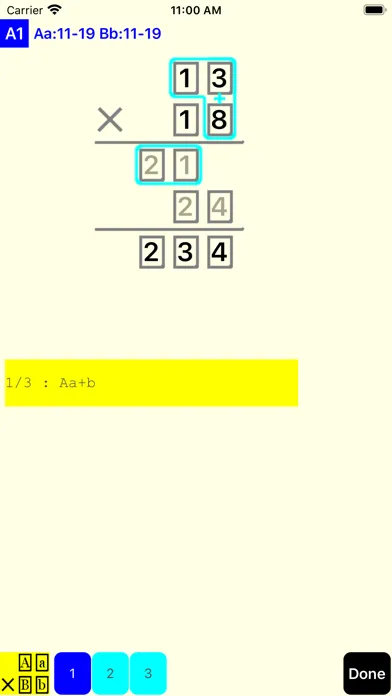 Captures d'écran de 2Digit Multiplication Lite