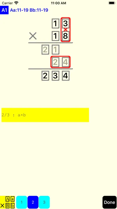 Captures d'écran de 2Digit Multiplication Lite