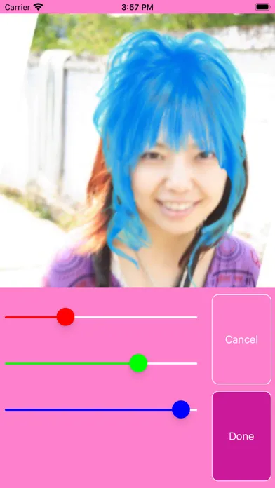 Capturas de pantalla de Try Hairstyle Lite