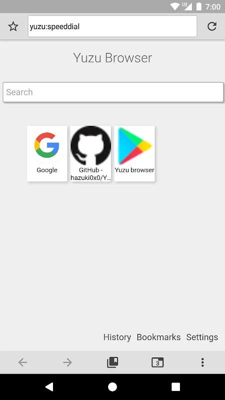 Yuzu Browser स्क्रीनशॉट