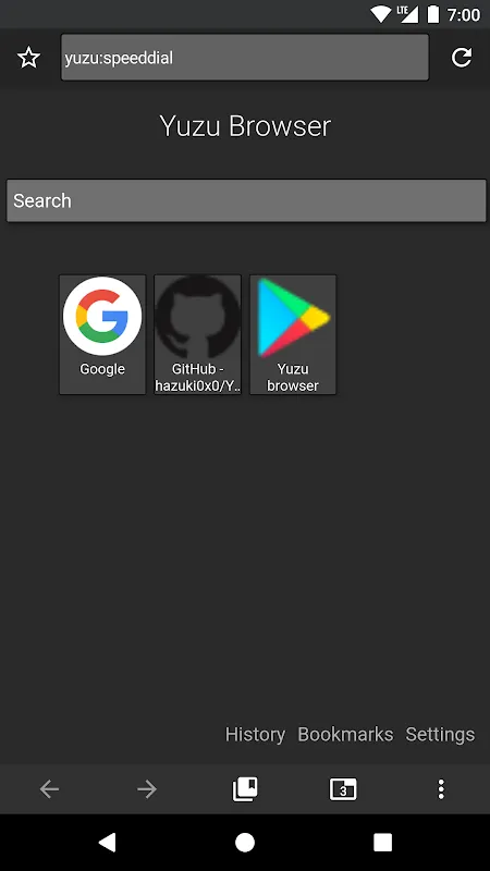 Yuzu Browser स्क्रीनशॉट