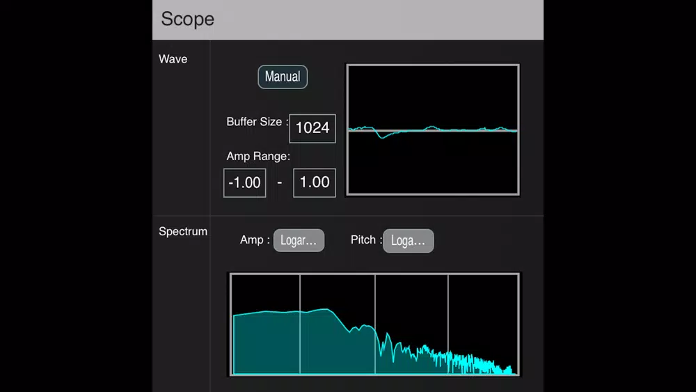 SCOPE - simple audio analyzer Screenshots