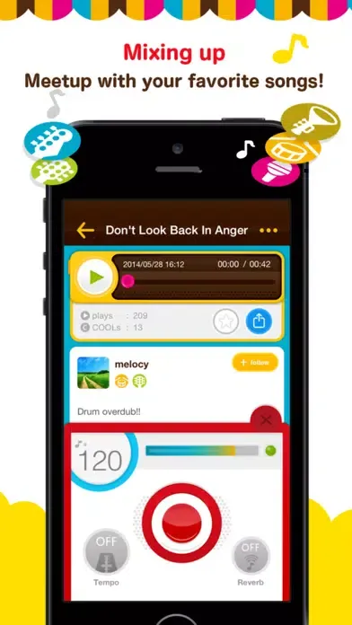 ภาพหน้าจอของ melocy - a social music app!