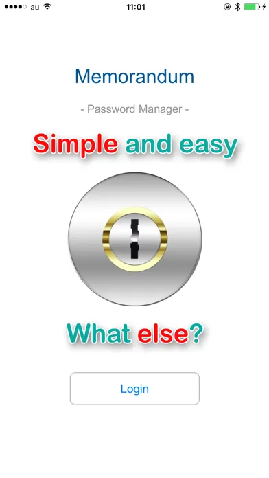 Tangkapan skrin Memorandum - Password Manager