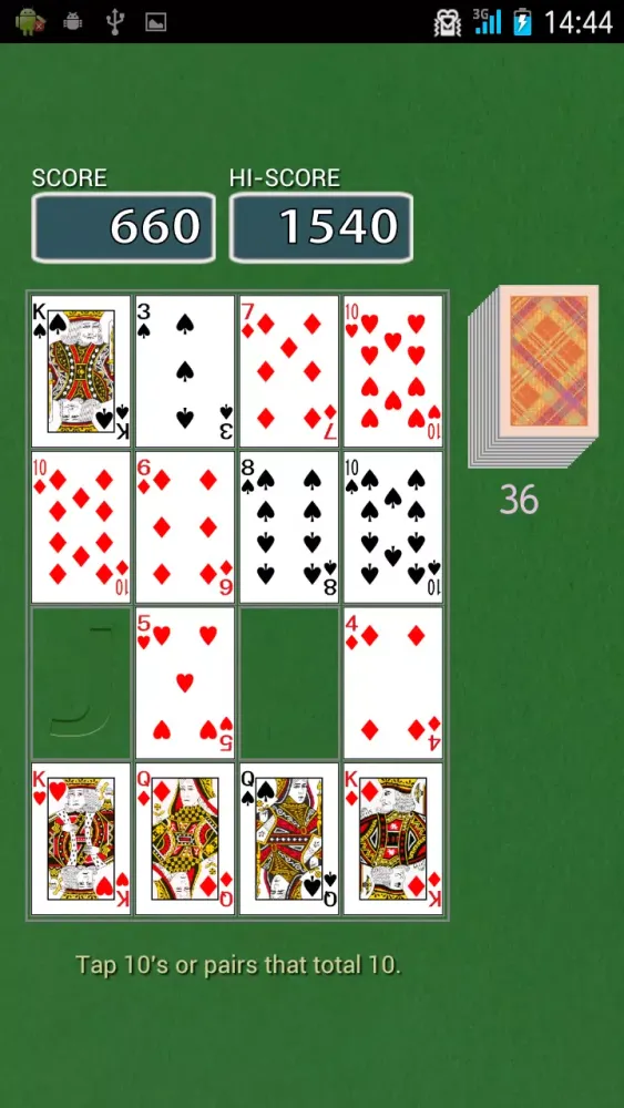 Capturas de tela do Kings in the Corners