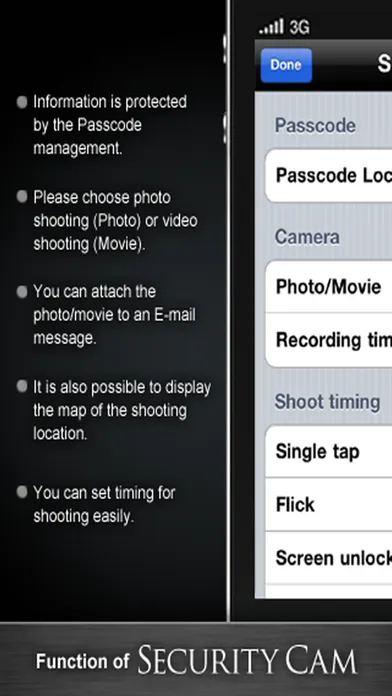 SecurityCam for iPhone Screenshots