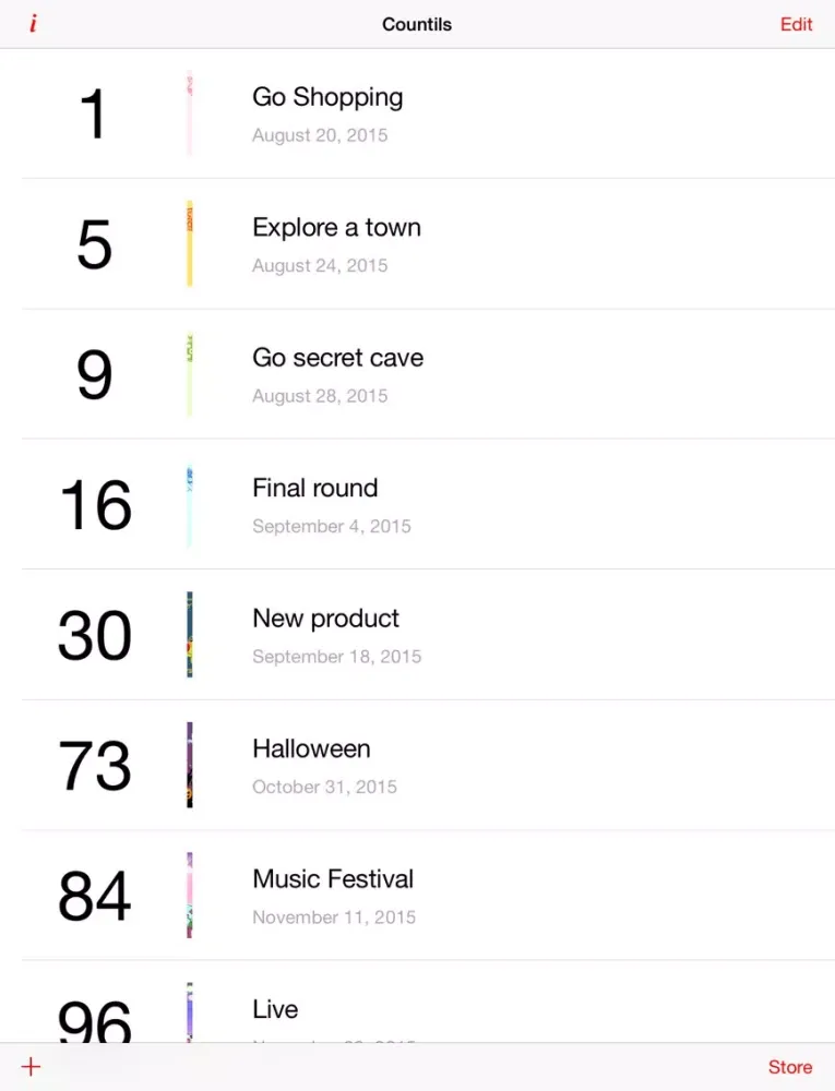 Zrzuty ekranu Countil iPad 