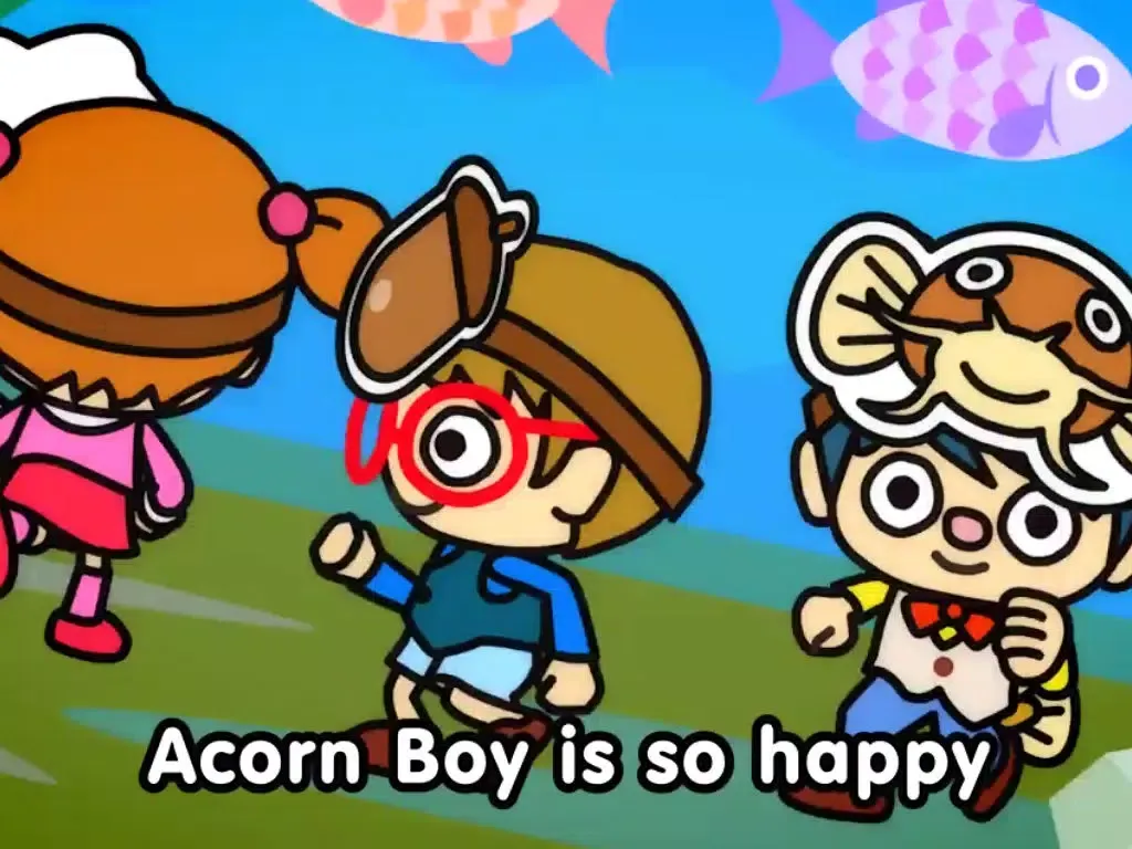 Ảnh chụp màn hình của Acorn Boy (FREE) - Jajajajan Kids Song & Coloring picture book series iPad 