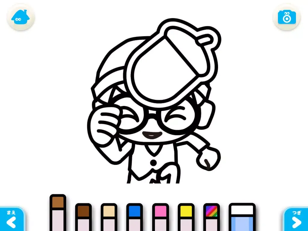 Ảnh chụp màn hình của Acorn Boy (FREE) - Jajajajan Kids Song & Coloring picture book series iPad 