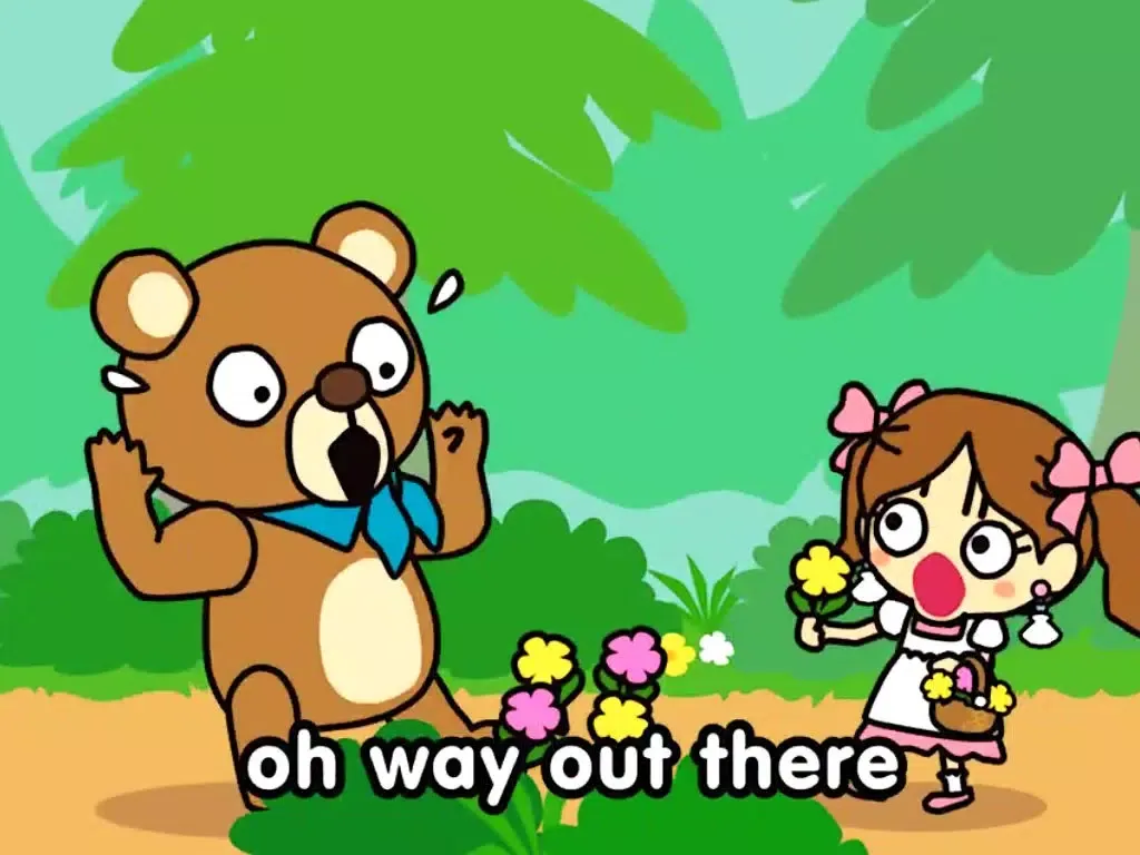 The other day I met a bear (FREE) -Jajajajan Kids Song & Coloring picture book series iPad  স্ক্রিনশট