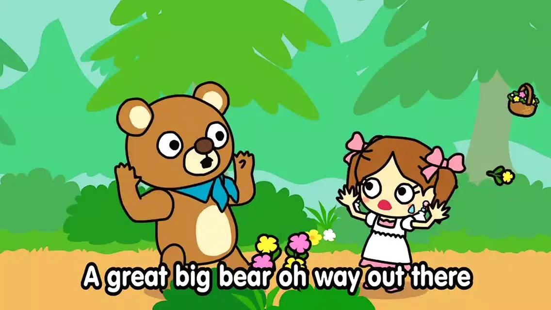 The other day I met a bear (FREE) -Jajajajan Kids Song & Coloring picture book series স্ক্রিনশট
